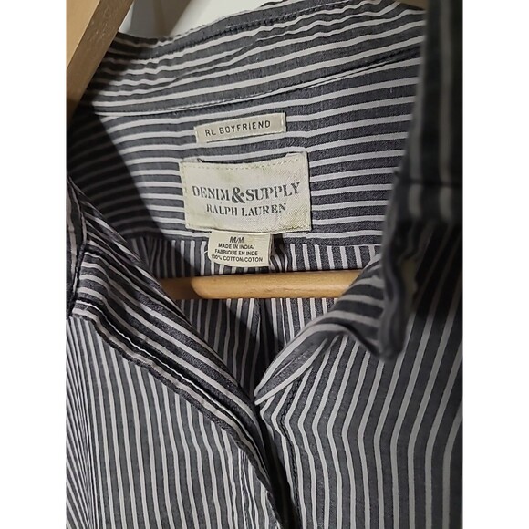 Denim & Supply Ralph Lauren Boyfriend Button Up Shirt Women M Casual Cotton - Picture 5 of 9